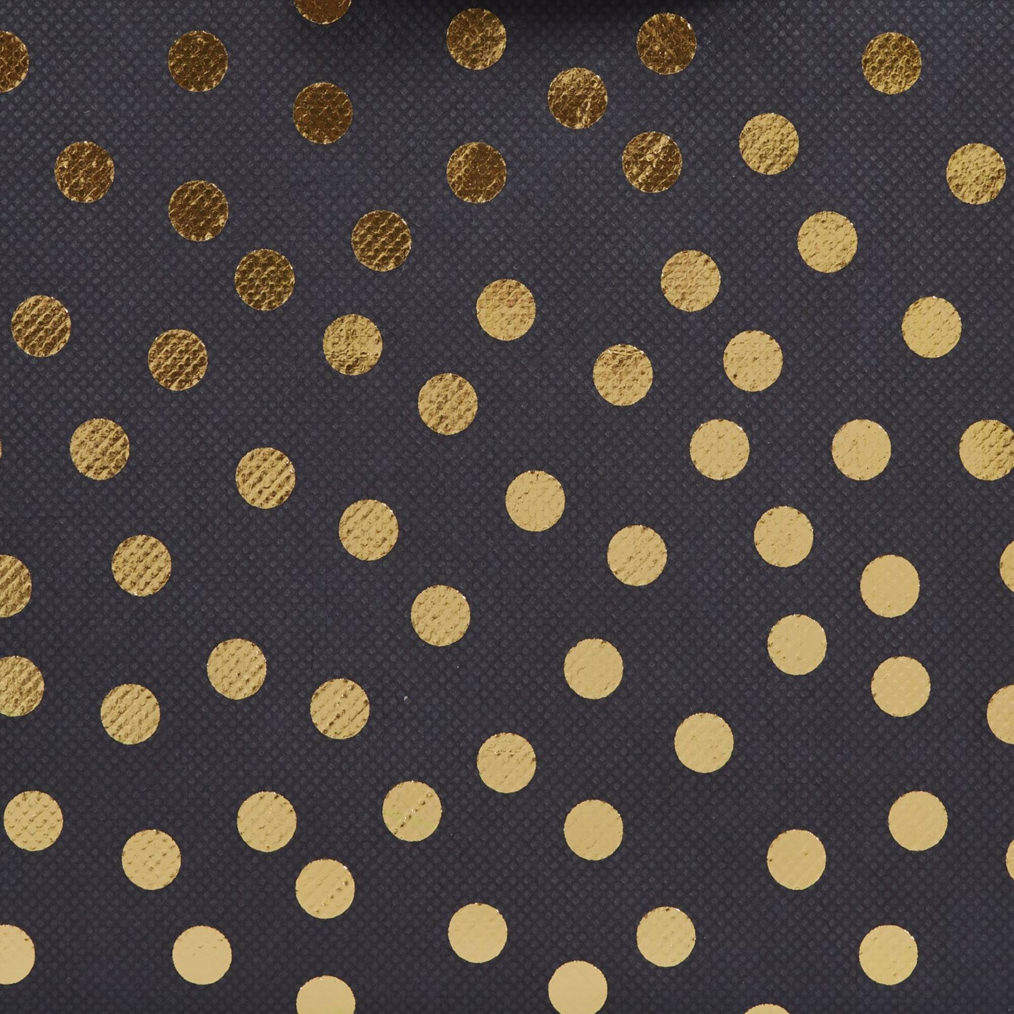DII® 11" Black & Gold Dots Storage Cube, 2ct.